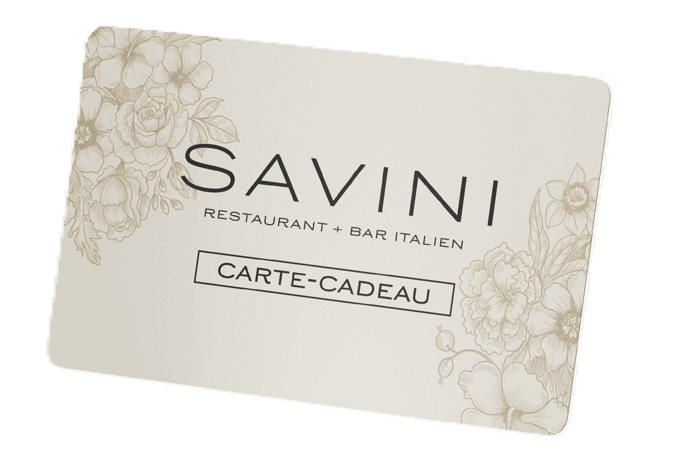 Carte-cadeau Savini