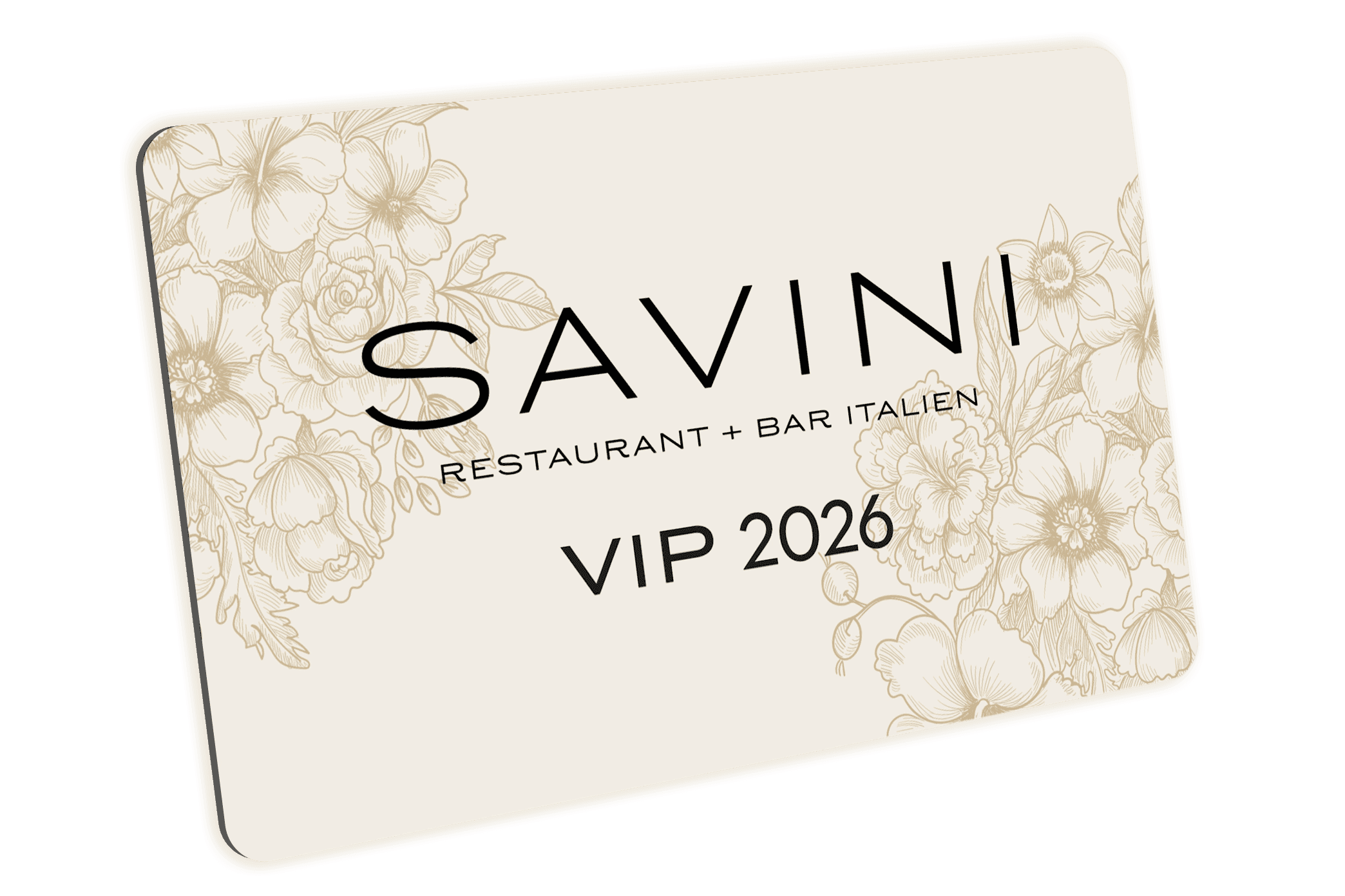 Carte VIP Savini