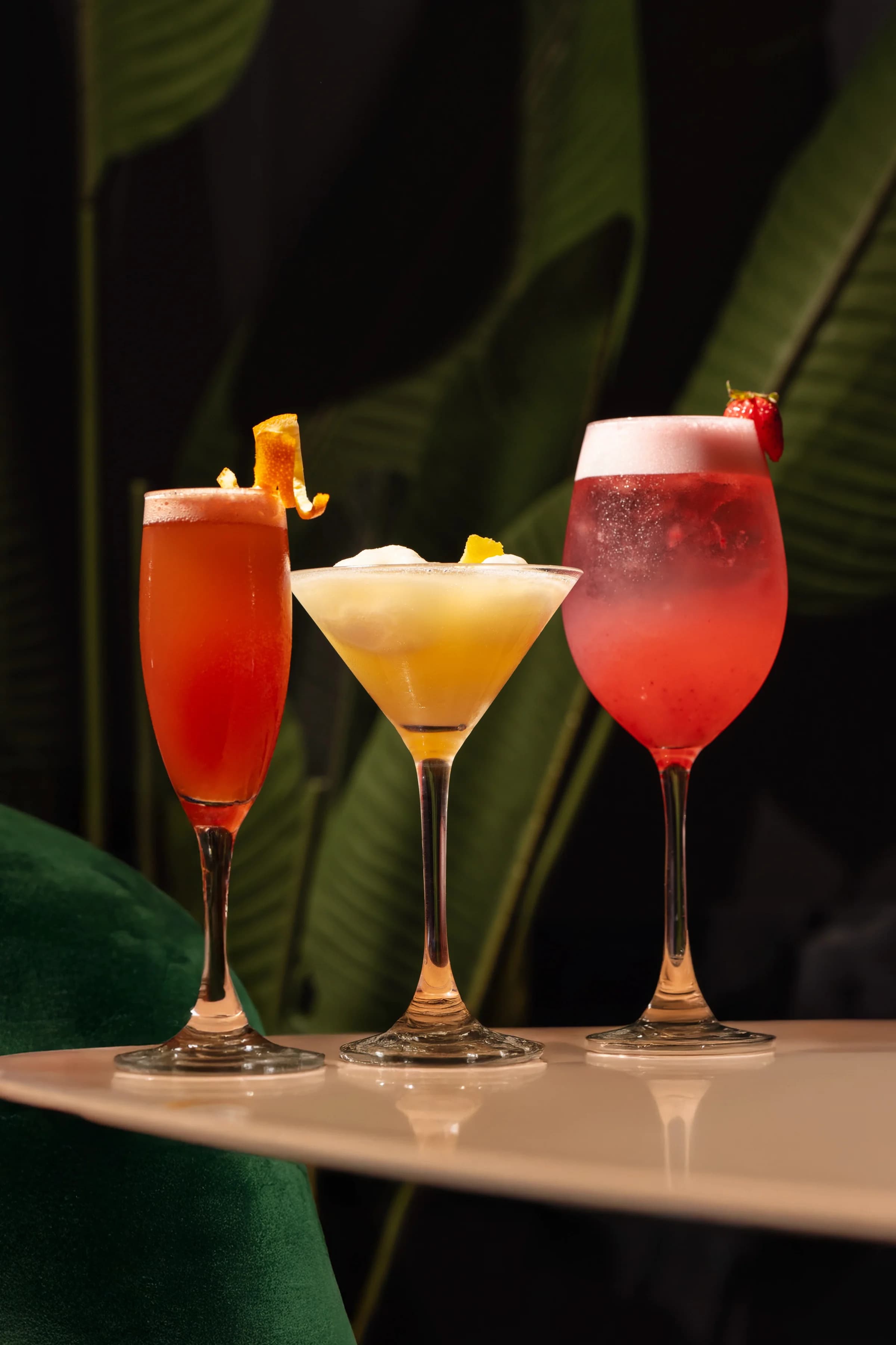 menu cocktails